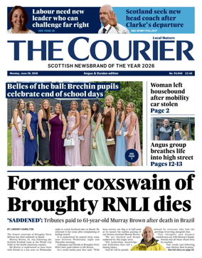 Cover of The Courier & Advertiser (Angus and Dundee)