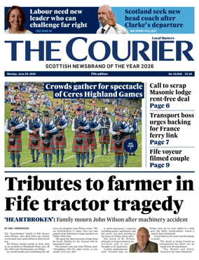 Cover of The Courier & Advertiser (Fife Edition)