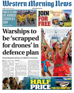 Cover of Western Morning News