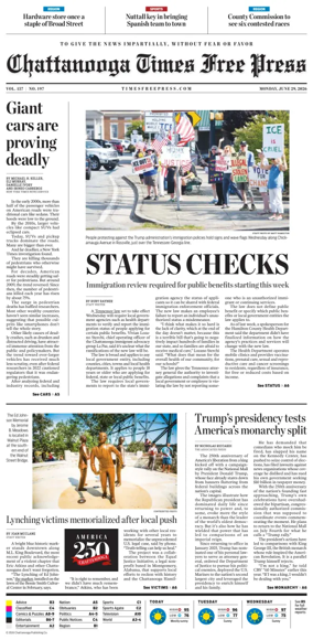 Cover of Chattanooga Times Free Press