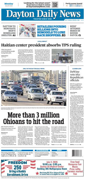 Cover of Dayton Daily News