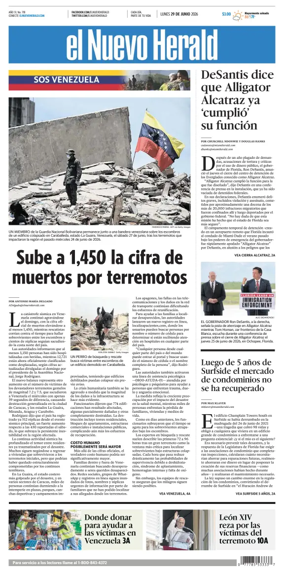 Cover of El Nuevo Herald