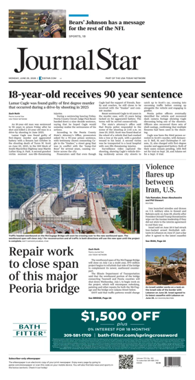 Cover of Journal Star (Peoria)