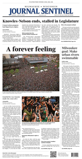 Cover of Milwaukee Journal Sentinel