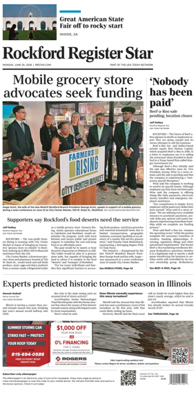 Cover of Rockford Register Star