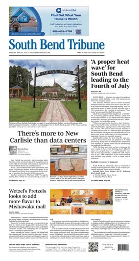 Cover of South Bend Tribune