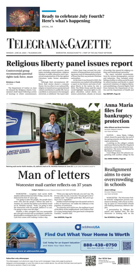 Cover of Telegram & Gazette