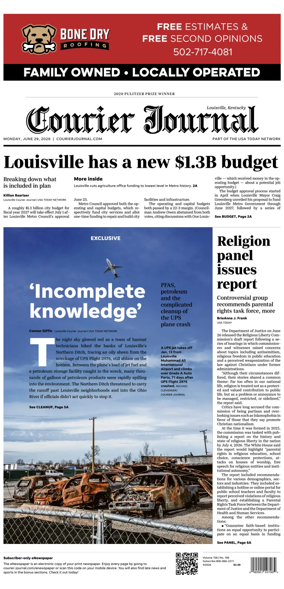 Cover of The Courier-Journal (Louisville)