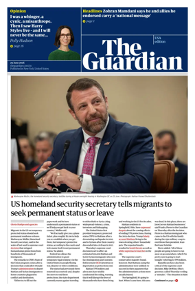 Cover of The Guardian (USA)