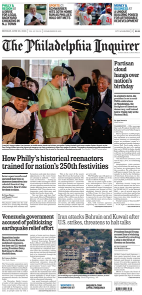 Cover of The Philadelphia Inquirer