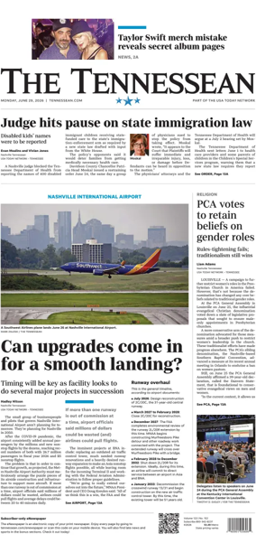 Cover of The Tennessean
