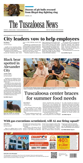 Cover of The Tuscaloosa News