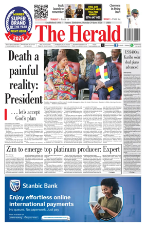 Cover of The Herald (Zimbabwe)
