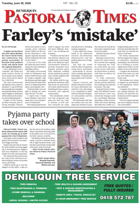 Cover of Deniliquin Pastoral Times