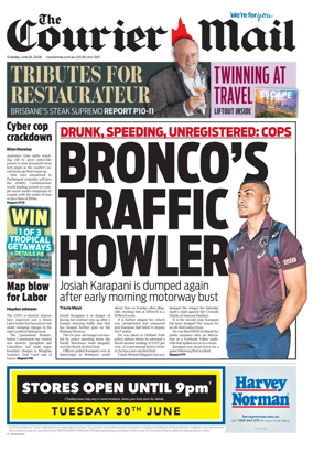 Cover of The Courier-Mail