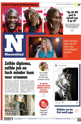 Cover of Het Nieuwsblad