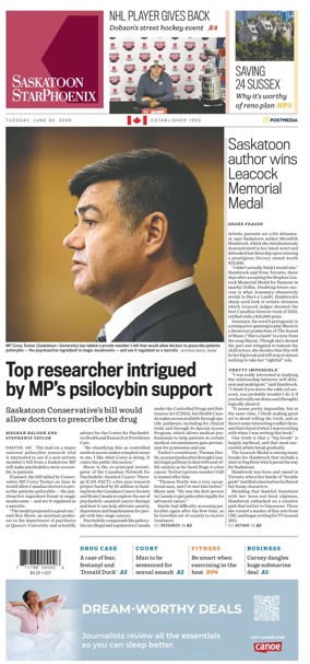 Cover of Saskatoon StarPhoenix