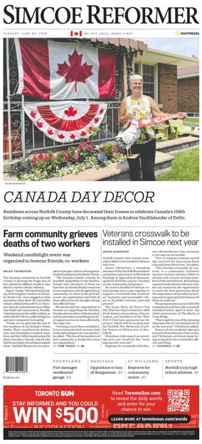 Cover of Simcoe Reformer