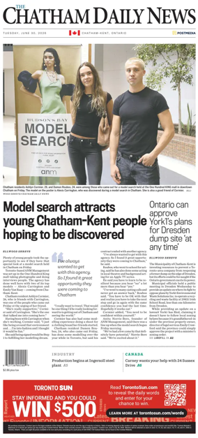 Cover of The Chatham Daily News