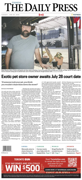 Cover of The Daily Press (Timmins)