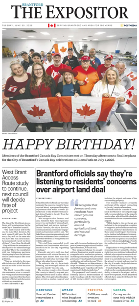 Cover of The Expositor (Brantford)