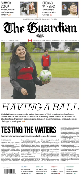 Cover of The Guardian (Charlottetown)