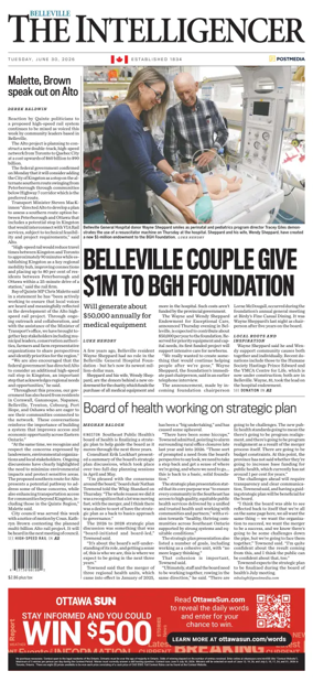 Cover of The Intelligencer (Belleville)