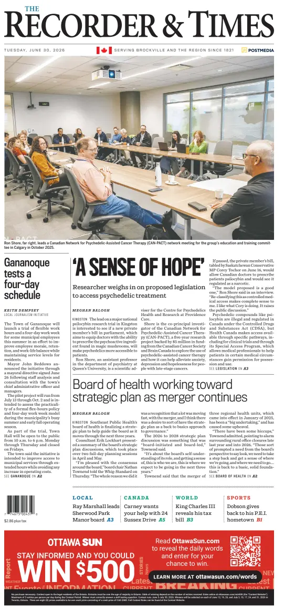 Cover of The Recorder & Times (Brockville)