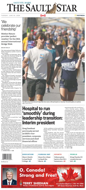 Cover of The Sault Star