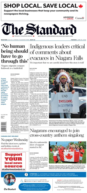 Cover of The Standard (St. Catharines)