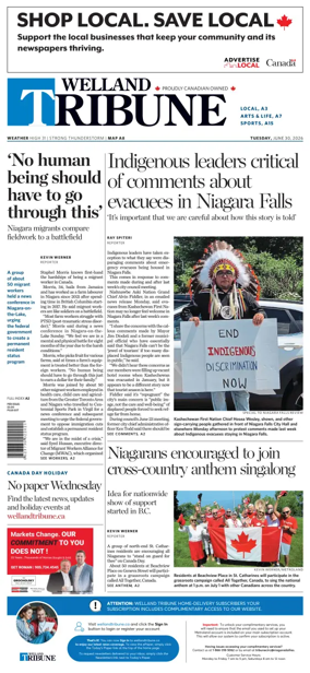 Cover of The Welland Tribune