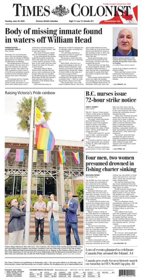 Cover of Times Colonist