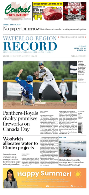 Cover of Waterloo Region Record