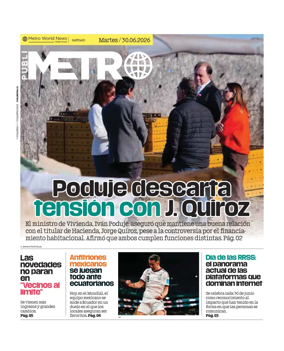 Cover of Publimetro Chile