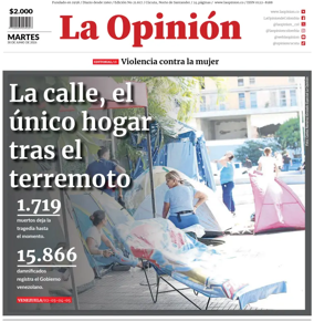 Cover of La Opinion