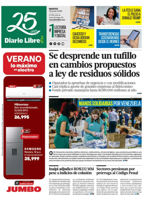 Cover of Diario Libre (Republica Dominicana)