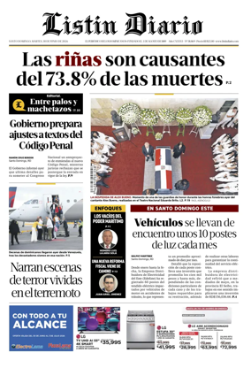 Cover of Listin Diario
