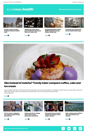 Cover of Euronews Health (English) Compiled Edition