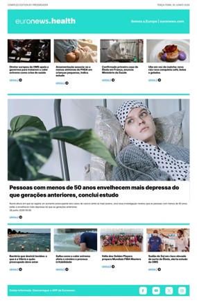 Cover of Euronews Health (Portuguese)
