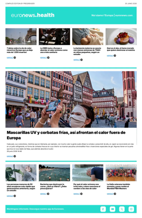 Cover of Euronews Health (Spanish) Compiled Edition