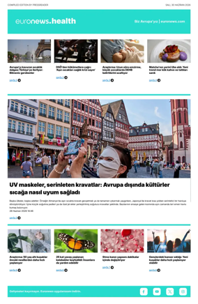 Cover of Euronews Health (Turkish) Compiled Edition