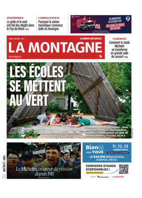 Cover of La Montagne (Clermont-Metropole)