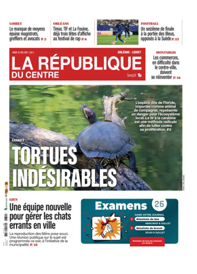 Cover of La Republique du Centre (Orleans - Loiret))