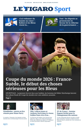 Cover of Le Figaro Sport
