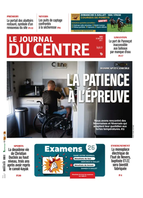 Cover of Le Journal du Centre