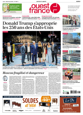 Cover of Ouest France (Auray)