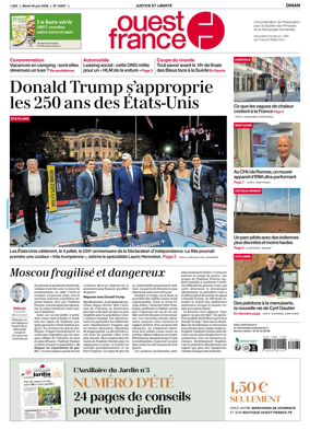Cover of Ouest France (Dinan)