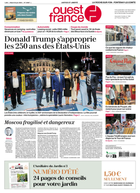 Cover of Ouest France (La Roche-sur-Yon - Fontenay-le-Comte)