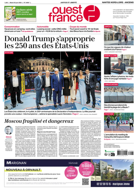 Cover of Ouest France (Nantes Nord-Loire - Ancenis)