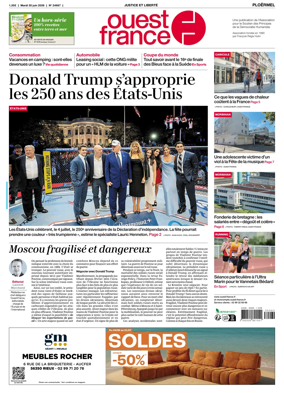 Cover of Ouest France (Ploermel)
